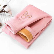 Load image into Gallery viewer, Girls Leggings Autumn Winter Thick Warm Plus Cute Fond Rabbit Children Kids Baby Bottom Part Pants