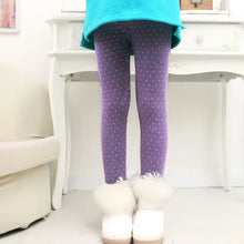 Load image into Gallery viewer, Girls Pants Autumn Winter Thick Warm Kids Baby Bottom Leggings Colorful Print Dot Children Pants
