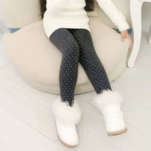 Load image into Gallery viewer, Girls Pants Autumn Winter Thick Warm Kids Baby Bottom Leggings Colorful Print Dot Children Pants