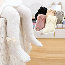 Load image into Gallery viewer, Girls Tights Winter Pantyhose Baby Infant Child Thick Warm Stockings Bowknet Kids Tights Baby Panty Maillot Bow Classic Tights