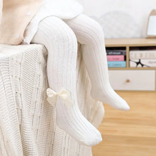 Load image into Gallery viewer, Girls Tights Winter Pantyhose Baby Infant Child Thick Warm Stockings Bowknet Kids Tights Baby Panty Maillot Bow Classic Tights