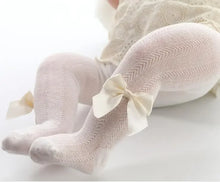 Load image into Gallery viewer, Girls Tights Winter Pantyhose Baby Infant Child Thick Warm Stockings Bowknet Kids Tights Baby Panty Maillot Bow Classic Tights