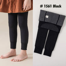 Load image into Gallery viewer, Girls Winter Thick Leggings Fleece Lined Warm Kids Leggings Soft Tights Snow Days Pants