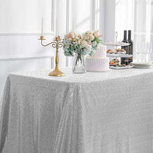 Load image into Gallery viewer, Glitter Sequin Table Cloth Rectangular Table Cover Rose Gold Tablecloth For Wedding Birthday Party Home Decoration Custom Size