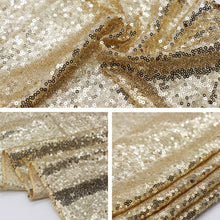 Load image into Gallery viewer, Glitter Sequin Table Cloth Rectangular Table Cover Rose Gold Tablecloth For Wedding Birthday Party Home Decoration Custom Size