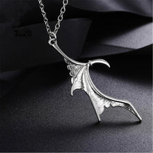 Load image into Gallery viewer, Gothic Punk Devil Wing Couple Necklace for Women Men Dragon Wing Love Heart Pendant Necklace Friendship Necklaces Family Jewelry