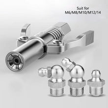 Load image into Gallery viewer, Grease Gun Coupler 10000 PSI NPTI/8 High Pressure Nozzle Oil Pump Auto Injector Lube Head Service Parts Lube