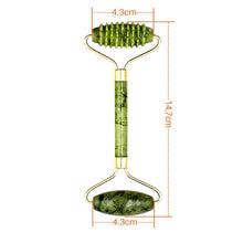 Load image into Gallery viewer, Guasha Natural Stone Massage Face Jade Roller Gua Sha Massage Tool Set for SPA Body visage rouleau de massage rouleau visage