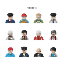 Load image into Gallery viewer, M8015 Professional Building Block Mini Figures Astronaut Racer Farmer Doctor 12 DIY Model Assembling Building Block Toys