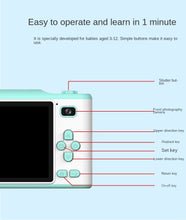Load image into Gallery viewer, 2.8-Inch Touch Screen 800W Pixel Children's Camera Can Take Photos and Videos