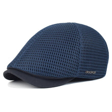 Load image into Gallery viewer, New Mesh Newsboy Caps Summer Men Women Hats Breathable Beret Outdoor Gorro Hombre Boina Golf Hat Fashion Casual Solid Flat Cap