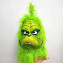 Load image into Gallery viewer, Cute How Christmas Geek Stole Cosplay Mask Latex Halloween XMAS Full Head Costume Props