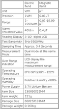 Load image into Gallery viewer, RZ Electromagnetic Field Radiation Detector Tester Emf Meter Rechargeable Handheld Portable Counter Emission Dosimeter Computer