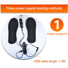 Load image into Gallery viewer, Insoles Heated USB Electric Foot Warming Pad Feet Warmer Pad Mat Winter Outdoor Sports Heating Insoles Winter Warm