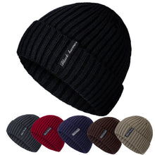 Load image into Gallery viewer, New Unisex Letter Warm Winter Hats Stylish Add Fur Lined Soft Beanie Cap Thick Winter Knitted Hats For Men & Women Dropshipping