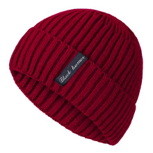 Load image into Gallery viewer, New Unisex Letter Warm Winter Hats Stylish Add Fur Lined Soft Beanie Cap Thick Winter Knitted Hats For Men & Women Dropshipping