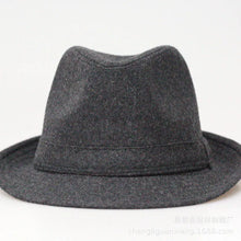 Load image into Gallery viewer, Winter Solid Woollen Fedoras For Men Top Jazz Hat Adult Bowler Hats Classic Version Chapeau Hats
