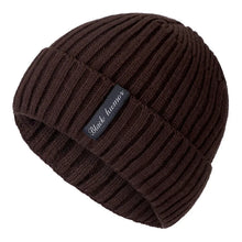 Load image into Gallery viewer, New Unisex Letter Warm Winter Hats Stylish Add Fur Lined Soft Beanie Cap Thick Winter Knitted Hats For Men & Women Dropshipping
