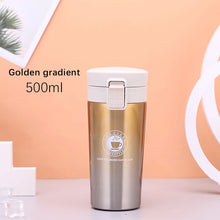 Load image into Gallery viewer, HOT Premium Travel Coffee Mug Stainless Steel Thermos Tumbler Cups Vacuum Flask Thermo Water Bottle Tea Mug Thermocup Bottle