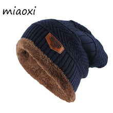 Load image into Gallery viewer, New Winter Warm Beanies Skullies Fashion Adult Men Letter Wool Hat Cotton Top Women Knitted Bone Soft Male Bonnet Unisex Hats