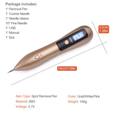 Load image into Gallery viewer, Laser Plasma Pen Freckle Remover Machine LCD Mole Removal Dark Spot Remover Skin Wart Tag Tattoo Remaval Tool Beauty Salon