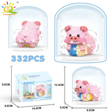 Load image into Gallery viewer, Mini Cute Pig Micro Building Blocks 3D Diamond Model Animals Bricks DIY City Construction Toys for Children Kids Gift