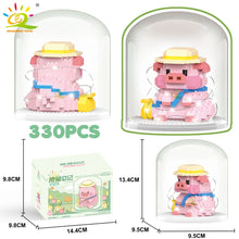 Load image into Gallery viewer, Mini Cute Pig Micro Building Blocks 3D Diamond Model Animals Bricks DIY City Construction Toys for Children Kids Gift