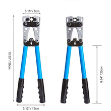 Load image into Gallery viewer, HX-50B Cable Lug Crimping Tool for Heavy Duty Wire Lugs,Battery Terminal,Copper Lugs AWG 8-1/0 with 60pcs Copper Ring Terminals
