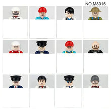 Load image into Gallery viewer, M8015 Professional Building Block Mini Figures Astronaut Racer Farmer Doctor 12 DIY Model Assembling Building Block Toys