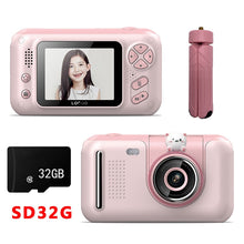 Load image into Gallery viewer, Handheld Camera Kids Camera Tripod 2.4‘’ HD Screen Children Digital Camera Video Recorder Toys for Kids Baby Girl Birthday Gift