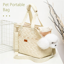 Load image into Gallery viewer, Hanpanda Spring Portable Dog Bag Outing Large Space Breathable One-shoulder Side Opening Dog Carrier Cat Diagonal Canvas Pet Bag