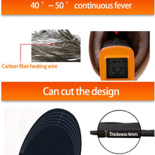 Load image into Gallery viewer, Insoles Heated USB Electric Foot Warming Pad Feet Warmer Pad Mat Winter Outdoor Sports Heating Insoles Winter Warm