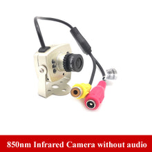 Load image into Gallery viewer, Hd 700TVL Cmos Kleur Kleine Mini Metalen Analoge Camera 850nm Infrarood 5M Nachtzicht Av Video Surveillance Security Camera