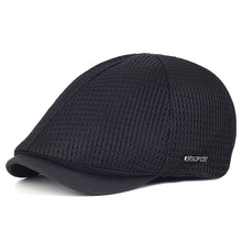 Load image into Gallery viewer, New Mesh Newsboy Caps Summer Men Women Hats Breathable Beret Outdoor Gorro Hombre Boina Golf Hat Fashion Casual Solid Flat Cap