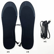 Load image into Gallery viewer, Insoles Heated USB Electric Foot Warming Pad Feet Warmer Pad Mat Winter Outdoor Sports Heating Insoles Winter Warm