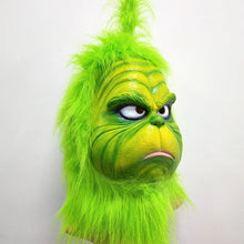 Load image into Gallery viewer, Cute How Christmas Geek Stole Cosplay Mask Latex Halloween XMAS Full Head Costume Props
