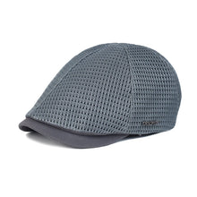 Load image into Gallery viewer, New Mesh Newsboy Caps Summer Men Women Hats Breathable Beret Outdoor Gorro Hombre Boina Golf Hat Fashion Casual Solid Flat Cap