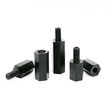 Load image into Gallery viewer, 445/650/850/1300pcs/set M2 M2.5 M3 M4 PCB Motherboard Black Plastic Nylon Hex Hexagon Spacer Column Standoff Screw Nut Kit Box