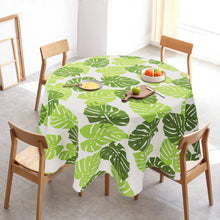 Load image into Gallery viewer, Japan Style Tablecloth Cotton Linen Round Table Cloth Nordic Table Cover for Home Wedding Party Decoration Printed White Yellow