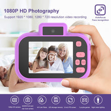 Load image into Gallery viewer, High-definition 4000W Front Rear Dual-camera 2 Inch HD IPS Screen Digital Kids Camera USB Charging with Lanyard Children's toys
