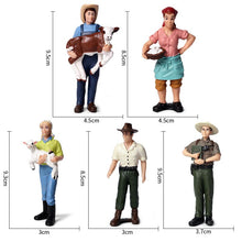 Load image into Gallery viewer, 1:25 Farm Human Figure Worker Farmer Action Figure PVC People Model Figurine Decor Accessories Toys for Children Gift