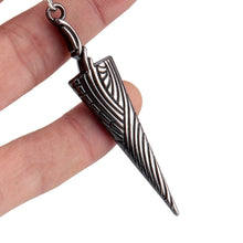 Load image into Gallery viewer, Hot Anime Hollow Knight Hollow Knight Pure Nail Sword Bone Nail Pendant Necklace Trendy Geometry Rope Choker Necklace Jewelry