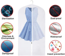 Load image into Gallery viewer, Hot Clothes Dust Cover Hanging Garment Dress Clothes Suit Coat Storage Bags Transparent Wardrobe Washable Clothing Bag