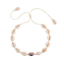 Load image into Gallery viewer, Hot Conch Seashell Necklace Women Jewelry Summer Beach Shell Choker Bohemian Rope Cowrie Beaded Necklaces Handmade Collar Female