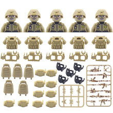 Load image into Gallery viewer, Hot Military Building Blocks Ghost Special Forces Soldiers Figure Bandits Accessories Gun Backpacks Vests Belts Weapons Kids Toy