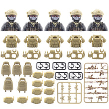 Load image into Gallery viewer, Hot Military Building Blocks Ghost Special Forces Soldiers Figure Bandits Accessories Gun Backpacks Vests Belts Weapons Kids Toy