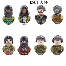 Load image into Gallery viewer, Hot Military Building Blocks Ghost Special Forces Soldiers Figure Bandits Accessories Gun Backpacks Vests Belts Weapons Kids Toy