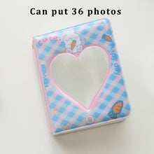 Load image into Gallery viewer, INS Colorful Lattice Photo Album 3 Inch Kpop Idols Photocards Cards Holder 40 Pockets Korean Star Chasing Photos Collect Book