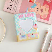 Load image into Gallery viewer, INS Colorful Lattice Photo Album 3 Inch Kpop Idols Photocards Cards Holder 40 Pockets Korean Star Chasing Photos Collect Book