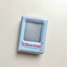 Load image into Gallery viewer, INS Pink Blue Photo Album 3 Inch 40 Pockets Photocard Holder Square Hollow Idol Cards Holder Collect Book Photos Album